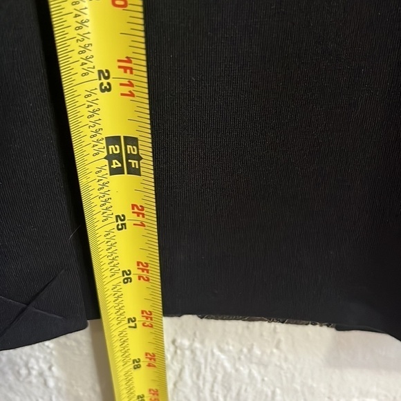 7TH Ave Design Studio Black Skirt with Gold Lace Size XL - Picture 9 of 10